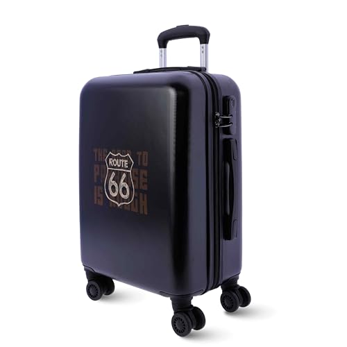 Route 66 Koffer - Handgepäck Koffer 55x40x20 -Reisekoffer mit 4 Rollen 360º leicht- Hartschalenkoffer - ABS - 33 L - Trolley - Carry on Luggage - rollkoffer- Klein & Mittelgroß Route 66 Koffer - Handgepäck Koffer 55x40x20 -Reisekoffer mit 4 Rollen 360º leicht- Hartschalenkoffer - ABS - 33 L - Trolley - Carry on Luggage - rollkoffer- Klein & Mittelgroß von Route 66