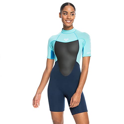 2023 Roxy Damen Prologue Neoprenanzug, 2 mm, Reißverschluss hinten, Gute Laune, leicht dehnbar von Roxy