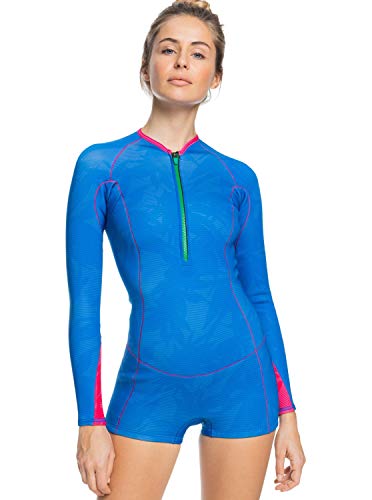 Roxy Damen 1.5mm POP Surf-Long Sleeve Front Zip Springsuit for Women Badeanzug, Rosa, 6 von Roxy