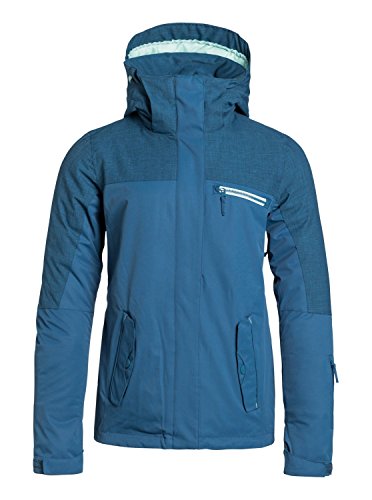 Roxy Damen Snow Jacket Jetty Solid, Ensign Blue, XS von Roxy