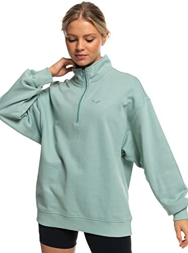 Roxy Essential Energy - Sweatshirt mit Halbreißverschluss für Frauen Blau von Roxy