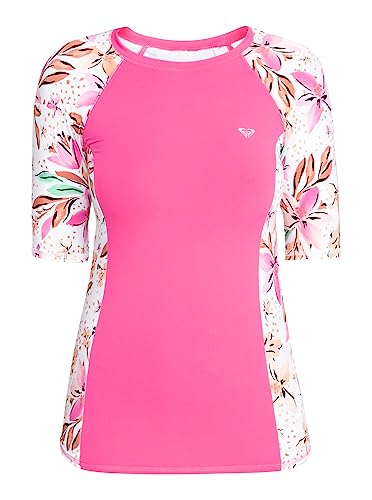 Roxy Kurzärmliges Surf-T-Shirt mit UPF 50 für Frauen Weiß von Roxy