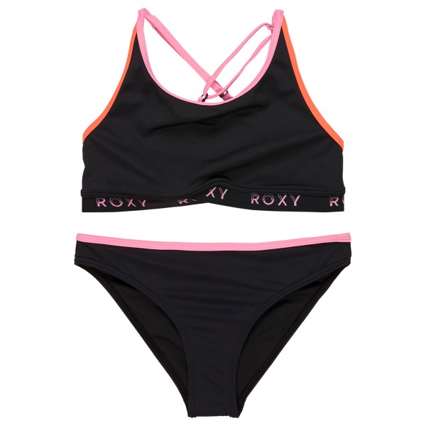 Roxy - Girl's Colorblock Crop Top Set - Bikini Gr 14 Years schwarz Roxy - Girl's Colorblock Crop Top Set - Bikini Gr 14 Years schwarz von Roxy