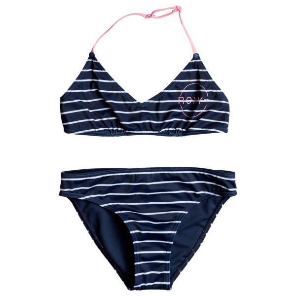 Roxy - Kid's Bico Basic Stripe Tri Bra Set - Bikini Gr 8 Years blau von Roxy