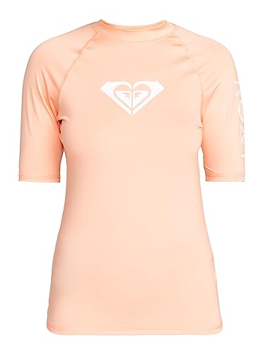 Roxy Whole Hearted - Kurzärmliger Rashguard mit UPF 50 für Frauen Rosa von Roxy