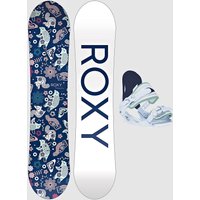 Roxy Poppy + Poppy XS 2025 Kids Snowboard-Set uni von Roxy