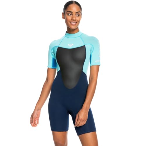 2023 Roxy Damen Prologue Neoprenanzug, 2 mm, Reißverschluss hinten, Gute Laune, leicht dehnbar von Roxy