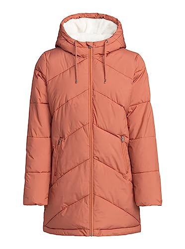 Roxy Better Weather - Länger geschnittene Steppjacke mit Kapuze für Frauen Rosa von Roxy