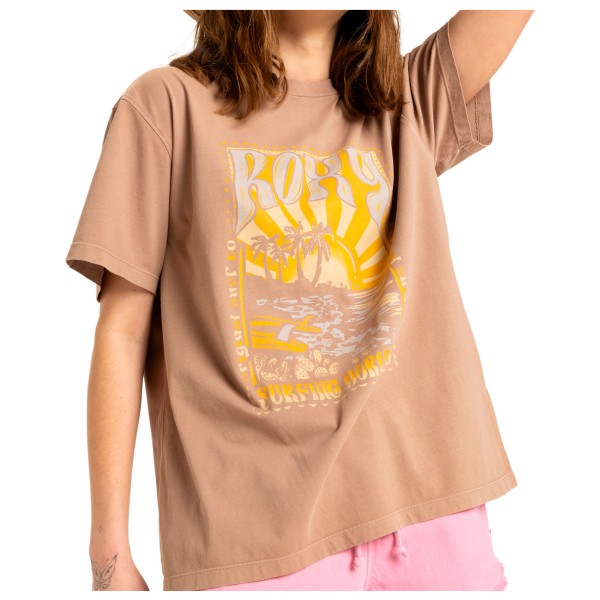 Roxy - Women's Sunnyoversize Enzyme Wash - T-Shirt Gr M beige von Roxy