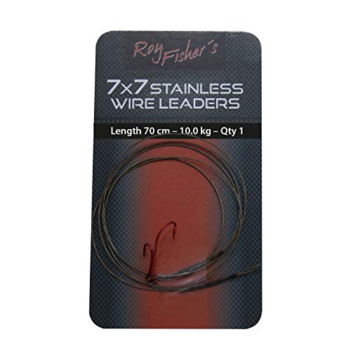 Roy Fishers 7x7 Stahlseide Zander Deadbait Rig 70cm 10Kg mit Ryderhaken Roy Fishers 7x7 Stahlseide Zander Deadbait Rig 70cm 10Kg mit Ryderhaken von Roy Fishers