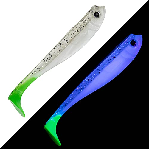 Roy Fishers Der Zander Gummifisch 20cm - Salt-n-Pepper Chartreuse - 33g - 3 Stück Roy Fishers Der Zander Gummifisch 20cm - Salt-n-Pepper Chartreuse - 33g - 3 Stück von Roy Fishers