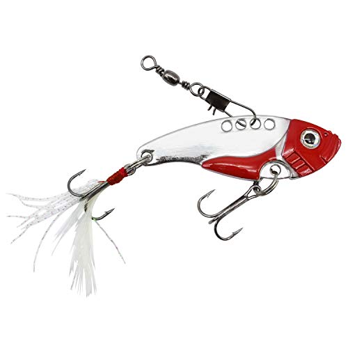 Roy Fishers Metal Vib, 5,3cm 12g Silver Red von Roy Fishers