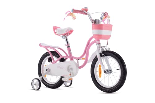 Royal Baby Girls Swan Kinderfahrrad, Rosa, 14 Zoll Fahrrad von Royal Baby