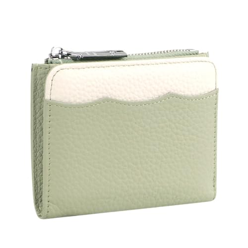 Royal Bagger RFID-Blockierung kurze Brieftasche, echtes Leder Multi-Card Slots Kreditkarteninhaber, Münze Geldbeutel für den täglichen Gebrauch (Hellgrün) von Royal Bagger