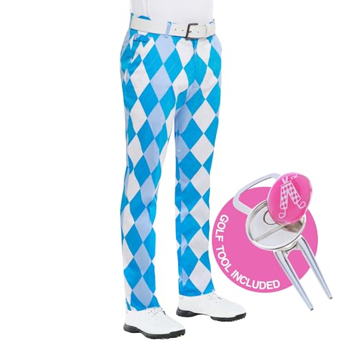 ROYAL & AWESOME HERREN-GOLFHOSE, Mehrfarbig (Old Tom's Trews), W34/L34 von Royal & Awesome