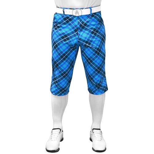 ROYAL & AWESOME PLUS 2'S GOLF-HOSE - Blue Plaid von Royal & Awesome