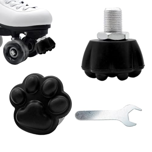 Rproonay Jam Plugs für Rollschuhe, 2 x Zehenstopper mit Schraubenschlüssel, verstellbare Bremsklotzstopper, Rollschuh-Bremse, Rollschuh-Zubehör für Rollschuh-Anfänger von Rproonay