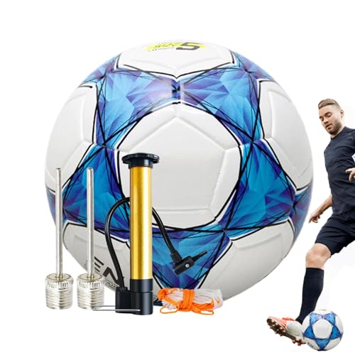 Rqrdww Soccer Ball, Training Practice Soccer Ball, Youth Soccer Ball, Soccer Ball with Pump, Wear-Resistant Soccer Ball, Machine Sewing Soccer Ball, Indoor Soccer Ball, Outdoor Soccer Ball for Boys von Rqrdww