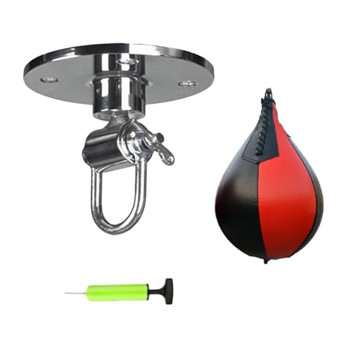 Speed Bag, Pear Ball Punchingsack, Boxing Speed Punching Bags, Speed Bag Swivel Set, Punchingball für Fitnessstudio, Boxsack für Zuhause, Boxing Speed Bag für Erwachsene, Speed Punching Bag für Frauen von Rqrdww