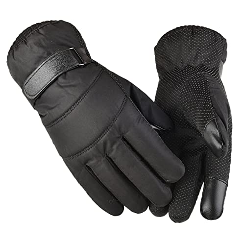 Rrongwn Fahrradhandschuhe Herren & Damen Frostfit Thermo Handschuhe Winddichte Skihandschuhe Laufhandschuhe Warme Winterhandschuhe Winddichte Laufen Motorradfahren von Rrongwn