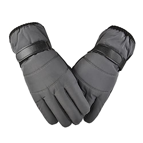 Rrongwn Skihandschuhe Herren Damen Winddichte Fahrrad Handschuhe Warme Skihandschuhe Fleece Laufhandschuhe Warme Winterhandschuhe wasserdichte Und Atmungsaktive Schneehandschuhe von Rrongwn