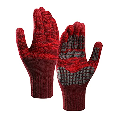 Rrongwn Winter Herren Und Damen Skihandschuhe Thermo Touchscreen Handschuhe Warme Laufhandschuhe Winter Gefüttert Winterhandschuhe wasserdichte Und Atmungsaktive Schneehandschuhe von Rrongwn