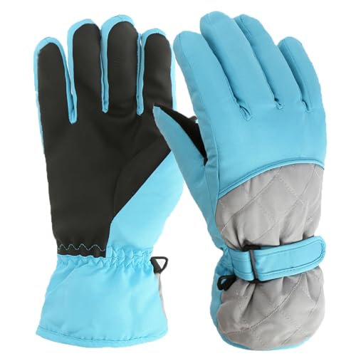 Rrongwn wasserdichte Handschuhe Kinder Warme Ski Handschuhe Thermo Touchscreen Fahrradhandschuhe Radfahren Snowboarden Thermische Winterhandschuhe Winddichte Laufen Motorradfahren von Rrongwn