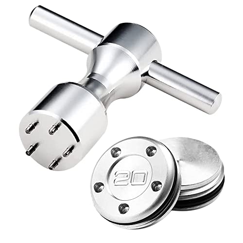 Rtppyakk Golf Gewicht Set, 2 StüCk, 20 G, mit Golf Gewicht SchlüSsel, Passend für Putter Rtppyakk Golf Gewicht Set, 2 StüCk, 20 G, mit Golf Gewicht SchlüSsel, Passend für Putter von Rtppyakk