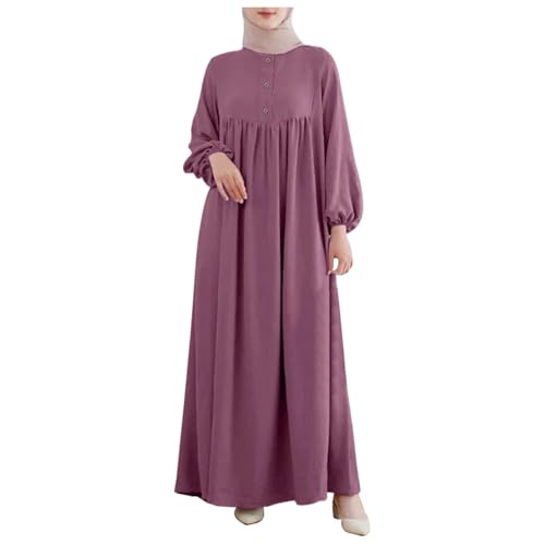 Abaya Damen, Abaya Damen Baumwolle Set Sommer Frühling Gebetskleid Burka Große Größe Für Frauen Kleidung Abaya-Set Lang Muslim Hijab-Kleid Elegant mit Kopftuch Gebetskleidung Muslimische Islam von RuFengz