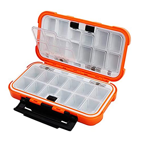 Ruaen Fishing Decoy Box Organizer Terminal Tackle Storage Box Tackle Box Kleine Kajak Tackle Box mit Trennwand KöDeraufbewahrung von Ruaen