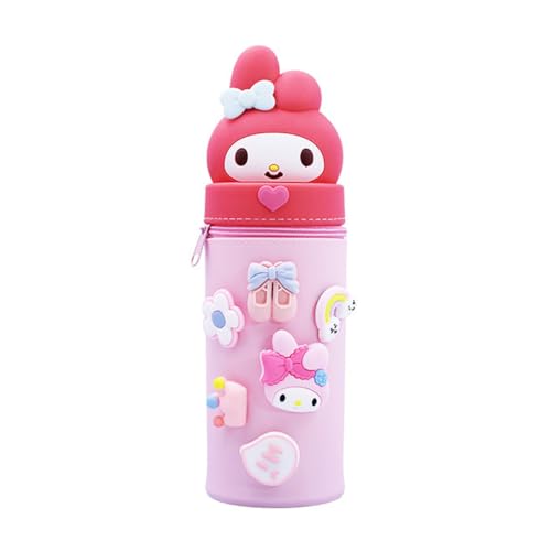 Ruayia Federmäppchen mädchen Reißverschluss, Standmäppchen Federtasche Mädchen Silikon Weiche, Kawaii Tischstifthalter Schulmäppchen Schüttelpenal - Rosa Ruayia Federmäppchen mädchen Reißverschluss, Standmäppchen Federtasche Mädchen Silikon Weiche, Kawaii Tischstifthalter Schulmäppchen Schüttelpenal - Rosa von Ruayia