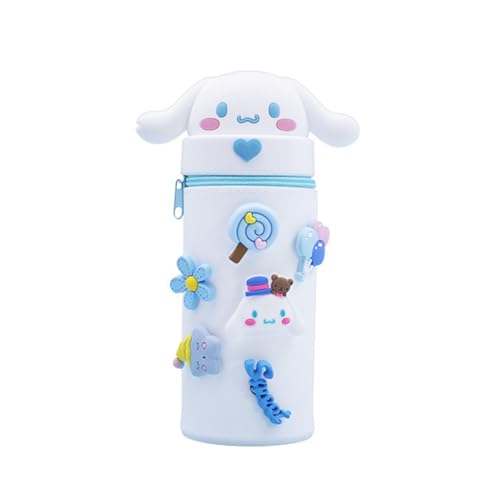 Ruayia Federmäppchen mädchen Reißverschluss, Standmäppchen Federtasche Mädchen Silikon Weiche, Kawaii Tischstifthalter Schulmäppchen Schüttelpenal - Weiß Ruayia Federmäppchen mädchen Reißverschluss, Standmäppchen Federtasche Mädchen Silikon Weiche, Kawaii Tischstifthalter Schulmäppchen Schüttelpenal - Weiß von Ruayia