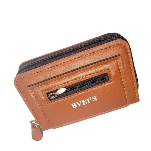 Ruayia Geldbörse Herren Slim Wallet Innentasche mit Reißverschluss, Portmonee Herren kartenetui Portemonnaie Herren Kreditkartenetu Geldklammer Herren - Braun Ruayia Geldbörse Herren Slim Wallet Innentasche mit Reißverschluss, Portmonee Herren kartenetui Portemonnaie Herren Kreditkartenetu Geldklammer Herren - Braun von Ruayia