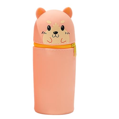 Ruayia Kawaii Federmäppchen, Weichem Silikon Federtasche, 2 in 1 Welpen Niedliches Federmäppchen, Mäppchen Cartoon Bleistifthalter für Mädchen Jungen Aufbewahrung Schreibwaren (Orange Ruayia Kawaii Federmäppchen, Weichem Silikon Federtasche, 2 in 1 Welpen Niedliches Federmäppchen, Mäppchen Cartoon Bleistifthalter für Mädchen Jungen Aufbewahrung Schreibwaren (Orange von Ruayia