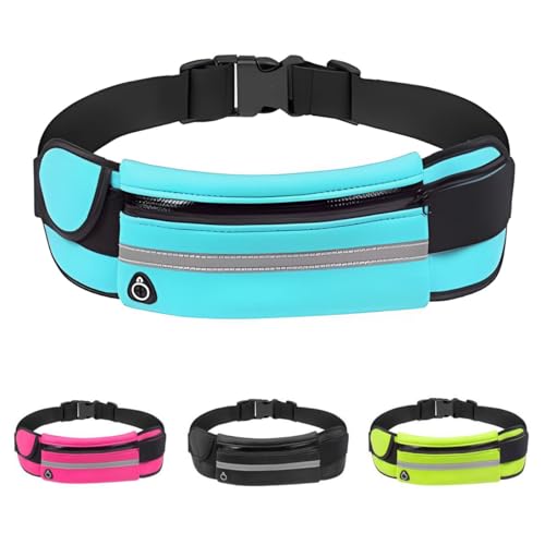 Ruayia Laufgürtel für Handy, Bauchtasche Gürteltasche Damen und Herren, Sport Hüfttasche für Joggen, Fitness, Radfahren, Reisen und Outdoor-Aktivitäten - Blau Ruayia Laufgürtel für Handy, Bauchtasche Gürteltasche Damen und Herren, Sport Hüfttasche für Joggen, Fitness, Radfahren, Reisen und Outdoor-Aktivitäten - Blau von Ruayia