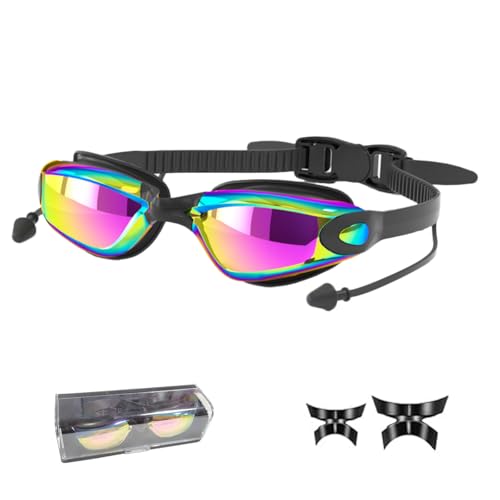Schwimmbrille Polarisiert Erwachsene für Herren Damen nasenklammer schwimmen Schwimmbrille UV-Schutz Anti Nebel Verstellbar Gurt Jugendliche - Laser Rosa Schwimmbrille Polarisiert Erwachsene für Herren Damen nasenklammer schwimmen Schwimmbrille UV-Schutz Anti Nebel Verstellbar Gurt Jugendliche - Laser Rosa von Ruayia