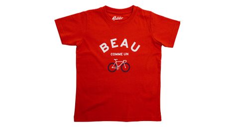 rubb r beau red short sleeve t shirt kinder von Rubb'r