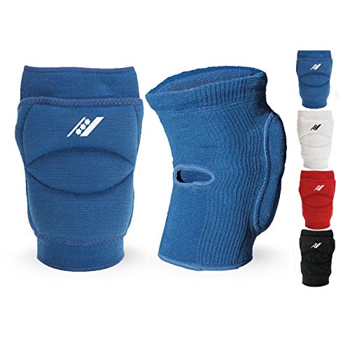 Rucanor Smash Knieschoner, 2 Stück Knieschutzer für Sport, Kniepolster mit Seitenaufprallsystem, Polyster, Unisex, XS, Blau von Rucanor