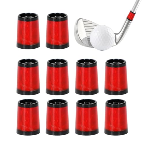 Ruhnjyg Golf-Eisenhülsen,Golfschläger-Eisenhülsen - Schlägerkopfhüllen mit Eisenhülsen | 10 Stück Schlägerhauben für Golfschläger, schützen Sie Ihre Eisenhülsen, Golf-Eisenschlägerhauben-Set von Ruhnjyg