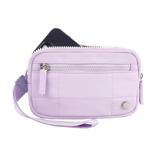 Ruhnjyg Handgelenk-Geldbörse, tragbare Clutch-Geldbörse – Kleingeldhalter, Handy-Organizer, Münzbörse mit Reißverschluss für Reisen, Einkaufen, Pendeln, violett, Refer to description, Unisex von Ruhnjyg