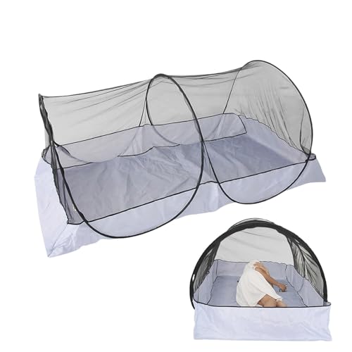 Ruhnjyg Pop-Up-Zelt für eine Person, Screen-House-Zelt - Pop-Up-Camping-Netzzelt für eine Person | Einfach abgeschirmtes Baldachinzelt mit Tragetasche für Wandern, Camping, Garten von Ruhnjyg