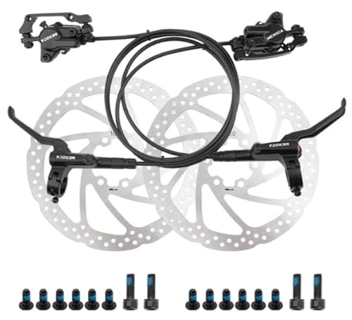 Ruiqas Hydraulische Scheibenbremsen-Set Dual mit 160 mm Rotoren Fahrrad Scheibenbremse vorne und hinten Hebel für Mountain Bike0 hydraulische Bremsen Set Bremsen Fahrrad hydraulische Bremsen Ruiqas Hydraulische Scheibenbremsen-Set Dual mit 160 mm Rotoren Fahrrad Scheibenbremse vorne und hinten Hebel für Mountain Bike0 hydraulische Bremsen Set Bremsen Fahrrad hydraulische Bremsen von Ruiqas