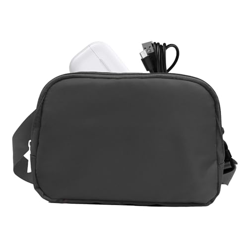 Rukjmqi Gürteltasche, Sling Fanny Pack - Sportliche diagonale Hüfttasche - Verstellbarer Bund, lässige Hüfttasche, leichte, schlanke Gürteltasche zum Laufen, Reisen, Wandern, Spazierengehen von Rukjmqi