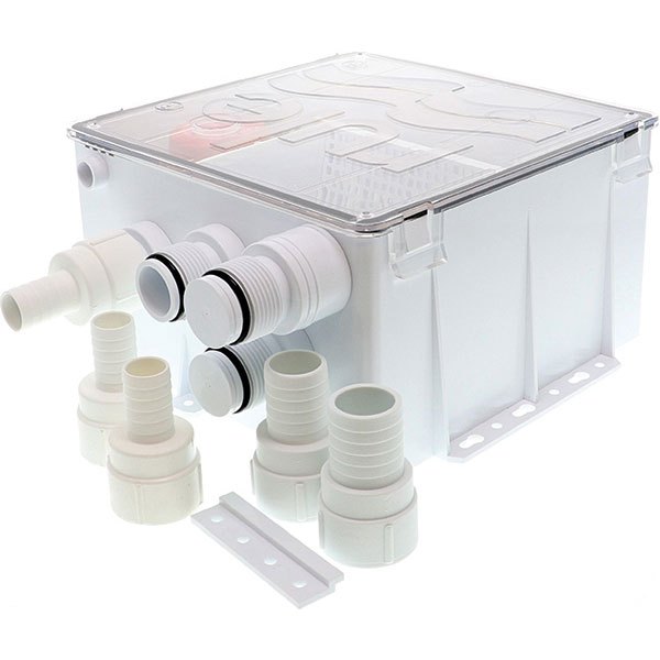 Rule Pumps 800gph Shower Drain Box 12v Weiß 9 1/2 x 9 x 5´´ Rule Pumps 800gph Shower Drain Box 12v Weiß 9 1/2 x 9 x 5´´ von Rule Pumps
