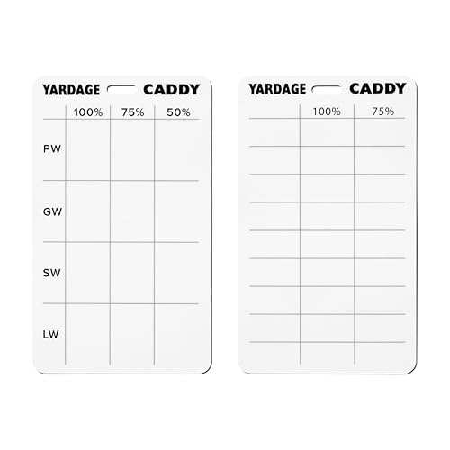 Yardage Caddy – Golftaschenanhänger Zubehör – Distanzkarte – Zeichnen Sie Ihre Zahlen auf – Trainingshilfe – Schießen Sie niedrigere Punkte! Yardage Caddy – Golftaschenanhänger Zubehör – Distanzkarte – Zeichnen Sie Ihre Zahlen auf – Trainingshilfe – Schießen Sie niedrigere Punkte! von Rules Caddy