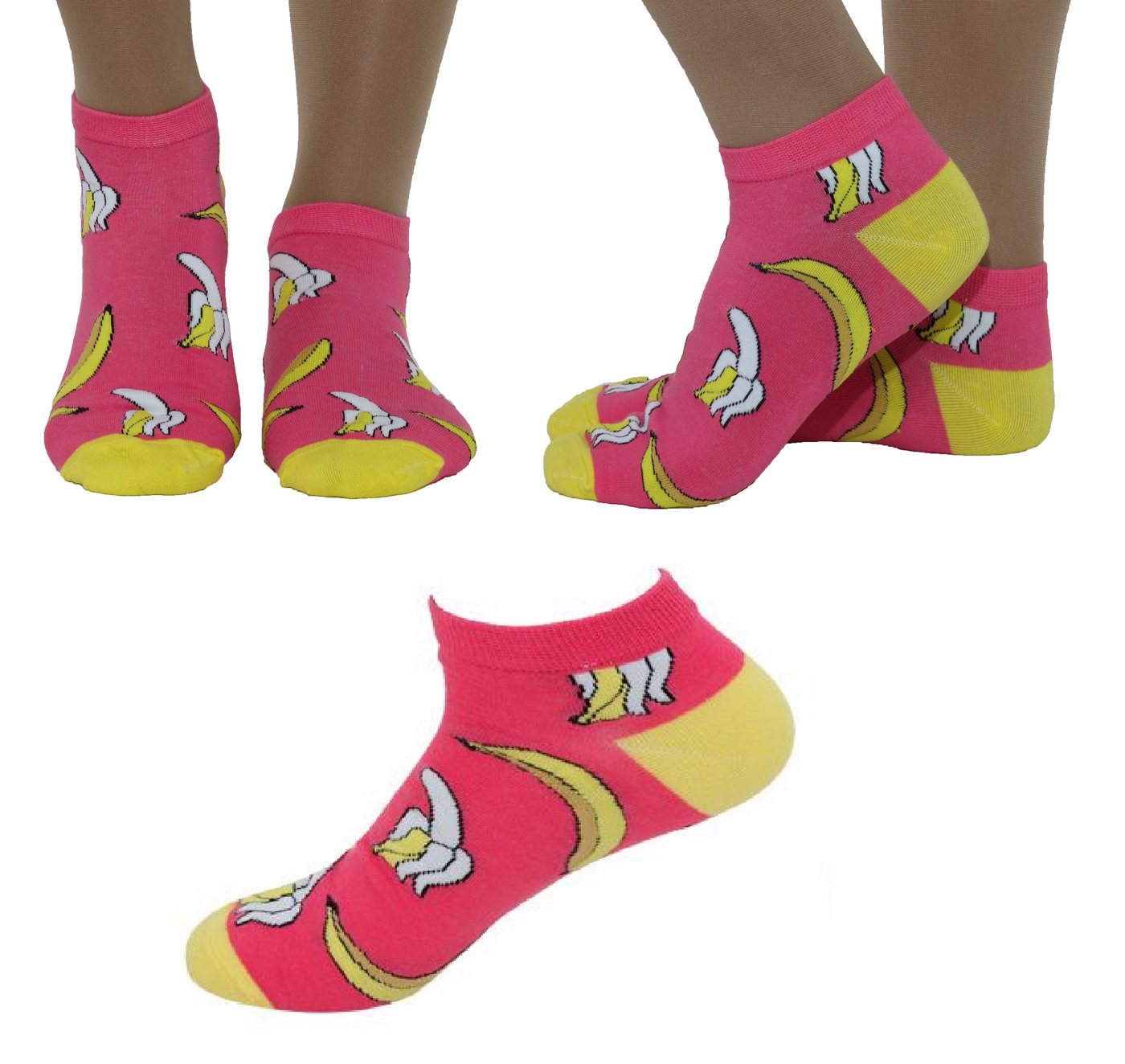 Rungassi Sneakersocken Damen Crazy Socken Sneaker Socken Kurz Gr. 39-42 B Rungassi Sneakersocken Damen Crazy Socken Sneaker Socken Kurz Gr. 39-42 B von Rungassi