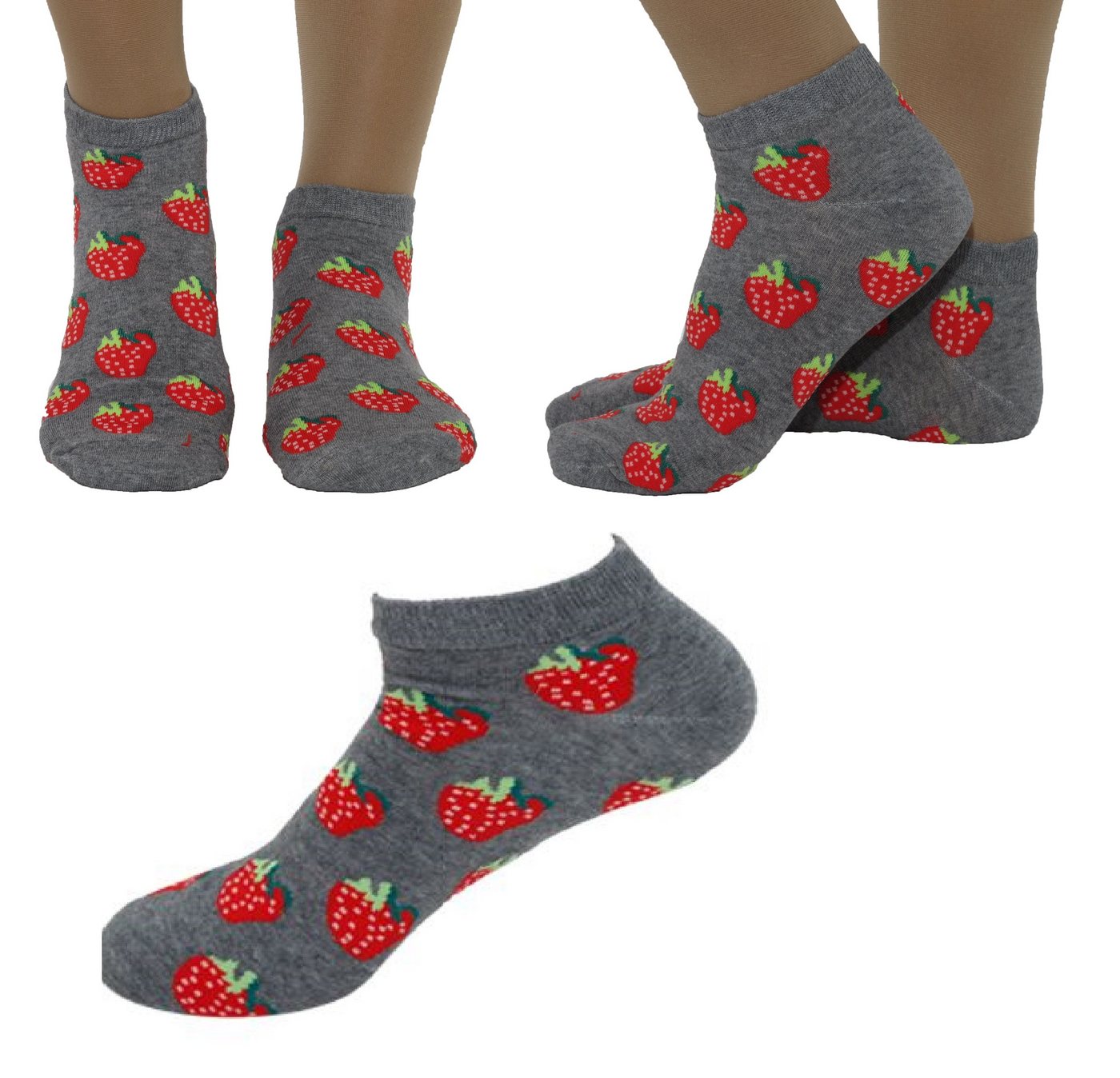 Rungassi Sneakersocken Damen Crazy Socken Sneaker Socken Kurz Gr. 39-42 E Rungassi Sneakersocken Damen Crazy Socken Sneaker Socken Kurz Gr. 39-42 E von Rungassi