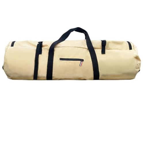 Rurunklee Extra große Seesäcke | leichte multifunktionale Zelttasche – Doppelgriff-Design, mit Reißverschluss, zusammenklappbar für einfache Lagerung, khaki, XL, Unisex von Rurunklee