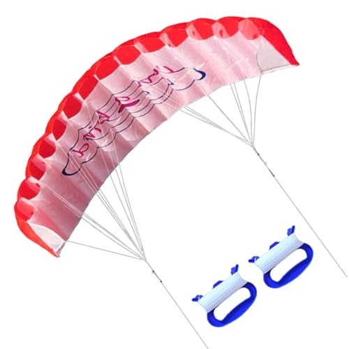 Rurunklee Lenkdrachen für Erwachsene, Lenkdrachen - Fallschirm-Hochflugdrachen mit 1,4 m Doppelleinen - Fallschirmdrachen für Flugspaß, Riesendrachen für Erwachsene, Strand, Park, Outdoor von Rurunklee