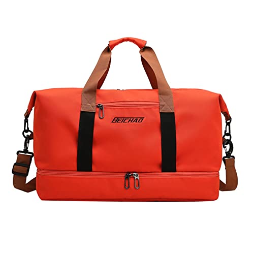 Sporttasche Reisetasche Damen und Herren, Weekender mit Schuhfach & Nassfach, Travel Bag Weekender für Reisen Gym Yoga, Handgepäck Tasche für Flugzeug Sporttasche Reisetasche Damen und Herren, Weekender mit Schuhfach & Nassfach, Travel Bag Weekender für Reisen Gym Yoga, Handgepäck Tasche für Flugzeug von Rurunklee